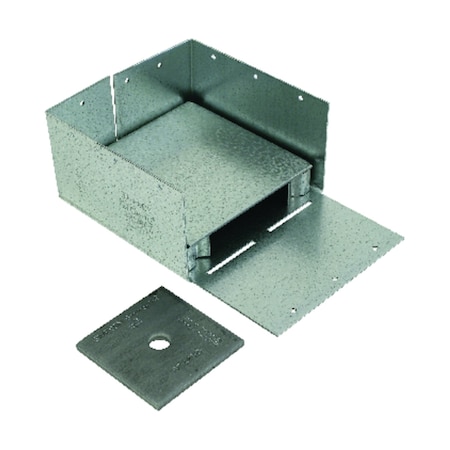 Simpson Strong-Tie Simpson Strong-Tie ZMax 3 in. H X 5.5 in. W 12 Ga. Galvanized Steel Post Base ABW66Z